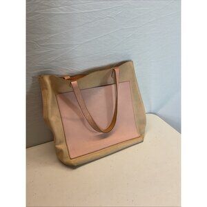 Madewell Leather The Medium Transport Tote Purse Bag Crossbody Pink‎